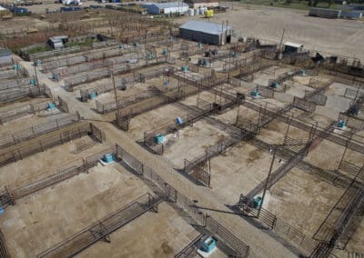 Livestock corrals with Cancrete Tanks