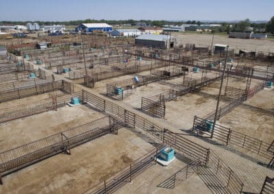 Livestock corrals with Cancrete Tanks